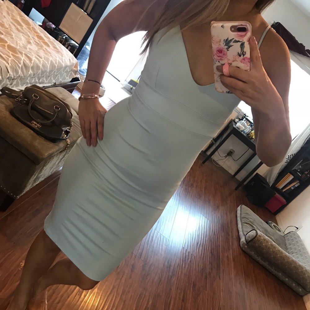 Lulu’s baby blue midi dress